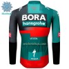 Wielershirt 2023 BORA-Hansgrohe Winter Thermal Fleece - Groen Zwart